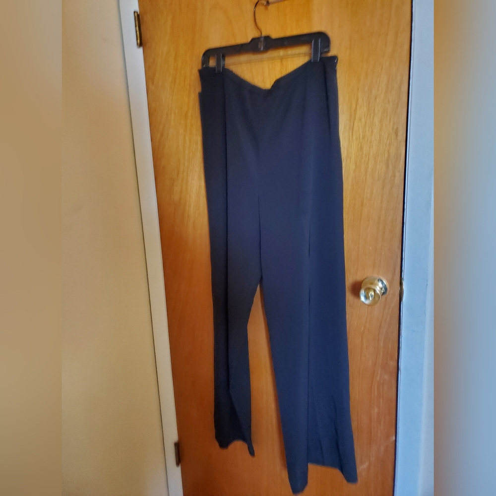 Donna Karan Black Slacks Size Large With Stretch